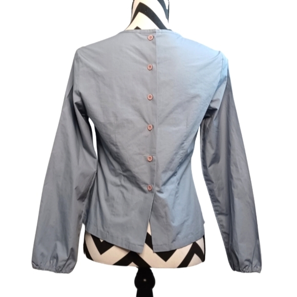 Cheap and Chic by Moschino Minimalist Pleated Front Blouse - Picture 2 of 16